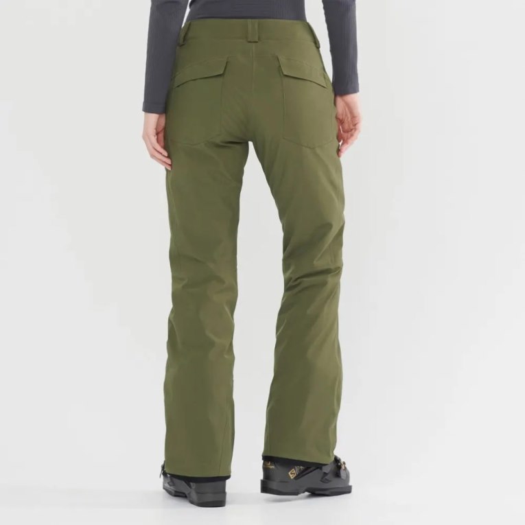 Pantalones De Esquí Salomon Edge Mujer Verde Oliva | MX XJNM423